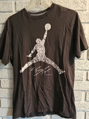 Men's Black Graphic Jordan Tee with High Script
